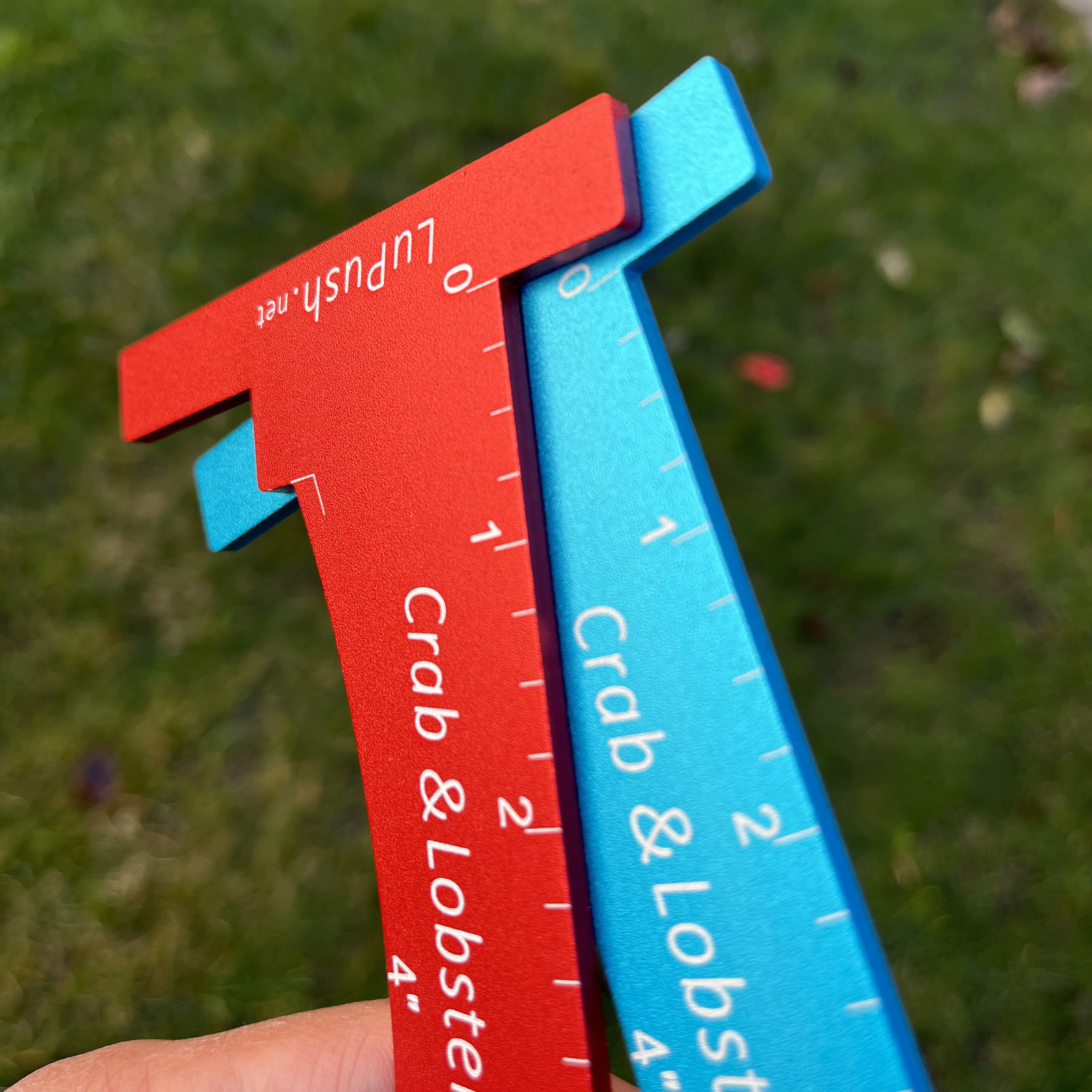 LuPush Crab Gauge & Lobster Ruler – 3mm Thick Aluminum